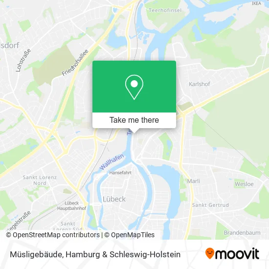 Карта Müsligebäude