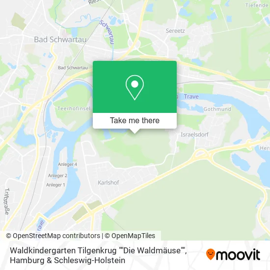 Карта Waldkindergarten Tilgenkrug ""Die Waldmäuse""