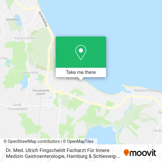 Карта Dr. Med. Ulrich Fingscheidt Facharzt Für Innere Medizin Gastroenterologie