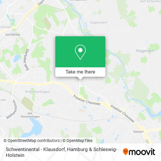 Schwentinental - Klausdorf map