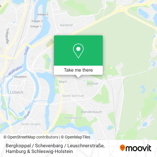 Карта Bergkoppel / Schevenbarg / Leuschnerstraße