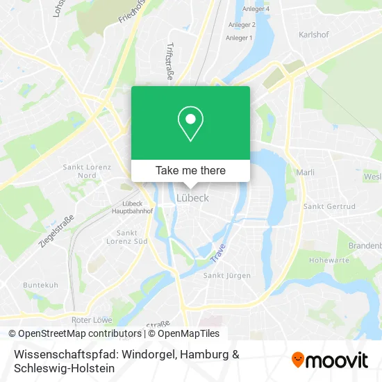 Карта Wissenschaftspfad: Windorgel