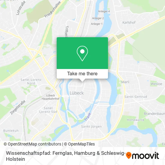 Карта Wissenschaftspfad: Fernglas