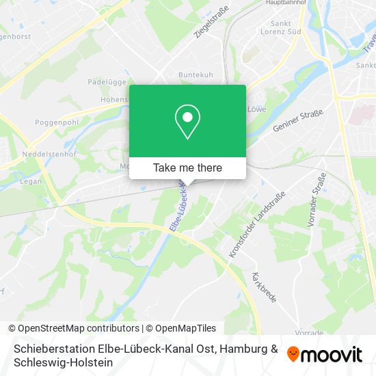 Schieberstation Elbe-Lübeck-Kanal Ost map