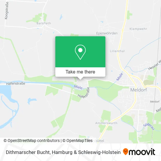 Карта Dithmarscher Bucht