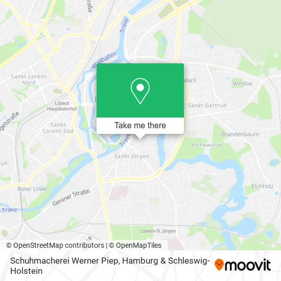 Карта Schuhmacherei Werner Piep