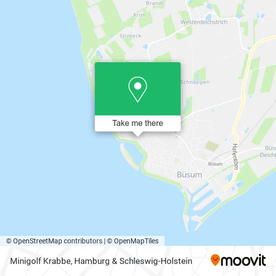 Карта Minigolf Krabbe