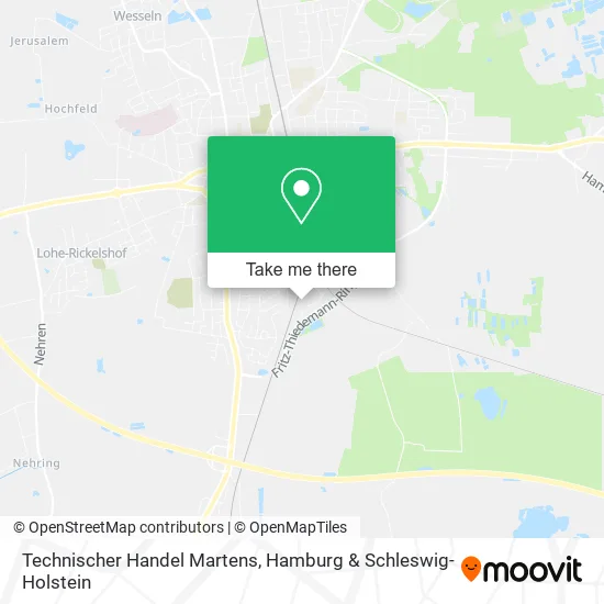 Карта Technischer Handel Martens