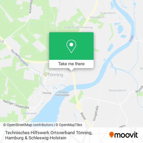 Карта Technisches Hilfswerk Ortsverband Tönning