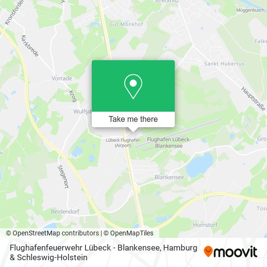 Flughafenfeuerwehr Lübeck - Blankensee map