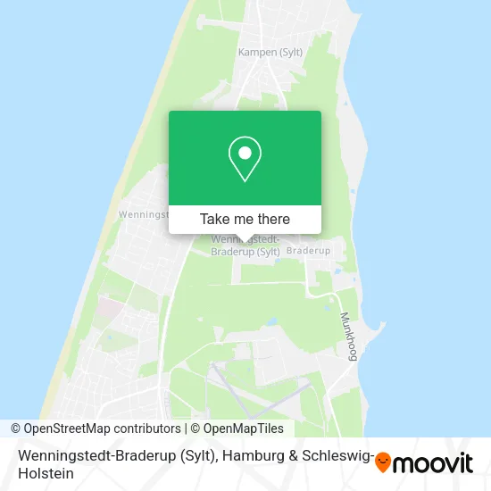 Карта Wenningstedt-Braderup (Sylt)