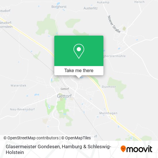 Glasermeister Gondesen map