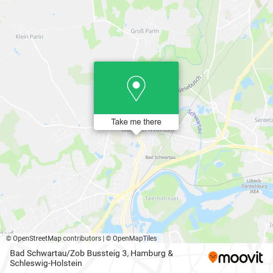 Карта Bad Schwartau/Zob Bussteig 3