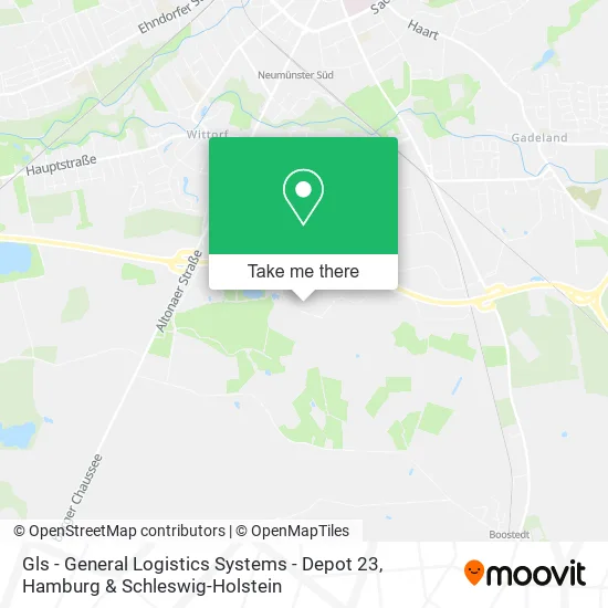 Карта Gls - General Logistics Systems - Depot 23