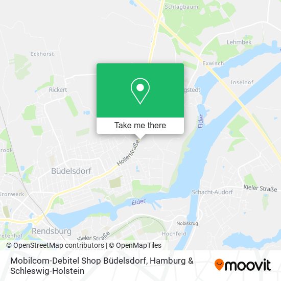 Mobilcom-Debitel Shop Büdelsdorf map