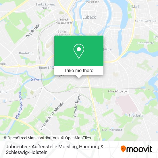 Jobcenter - Außenstelle Moisling map