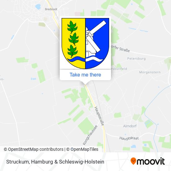 Struckum map