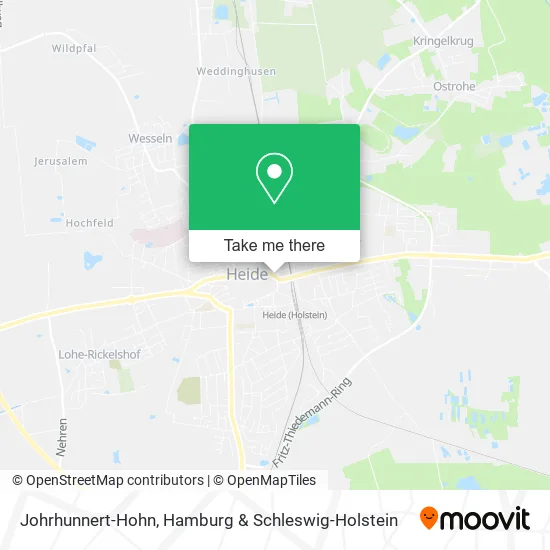 Карта Johrhunnert-Hohn
