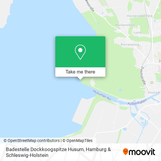 Badestelle Dockkoogspitze Husum map