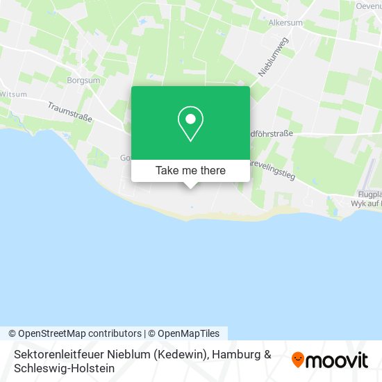 Sektorenleitfeuer Nieblum (Kedewin) map