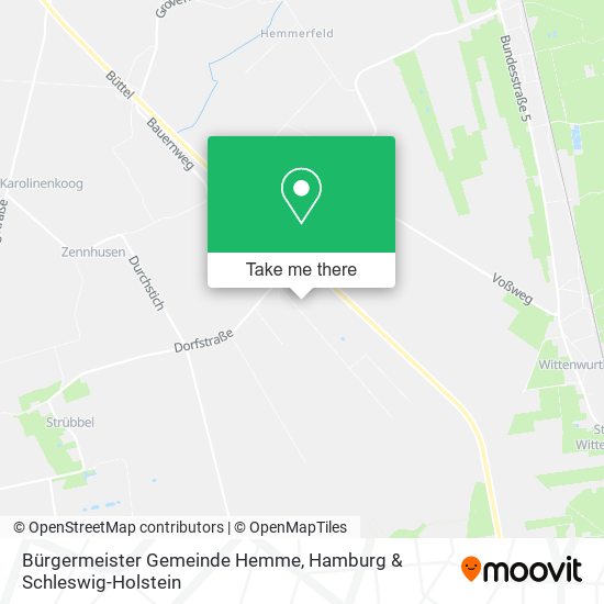 Карта Bürgermeister Gemeinde Hemme