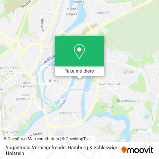 Yogastudio Verbiegefreude map