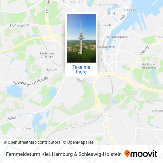 Fernmeldeturm Kiel map