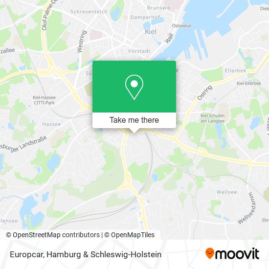 Europcar map