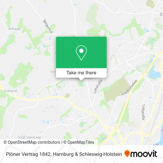 Карта Plöner Vertrag 1842