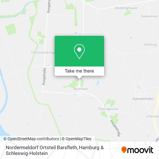 Nordermeldorf Ortsteil Barsfleth map