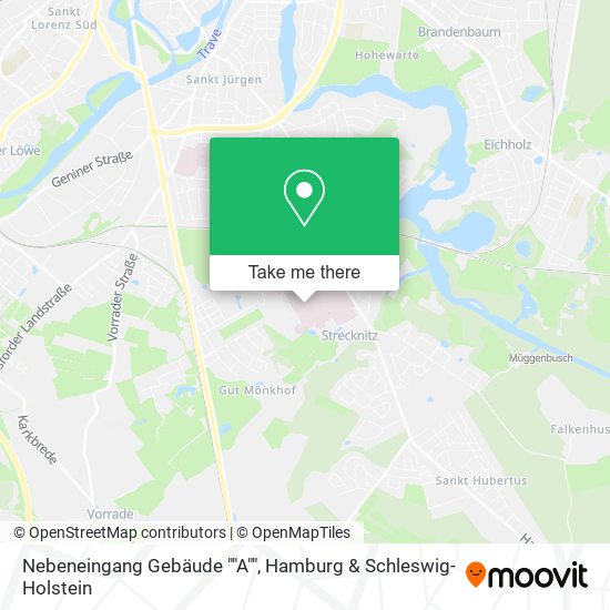 Nebeneingang Gebäude ""A"" map