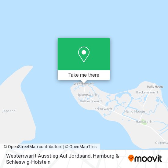 Westerrwarft Ausstieg Auf Jordsand map