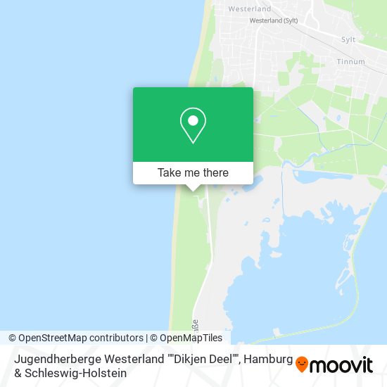 Jugendherberge Westerland ""Dikjen Deel"" map