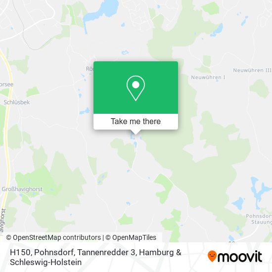 H150, Pohnsdorf, Tannenredder 3 map