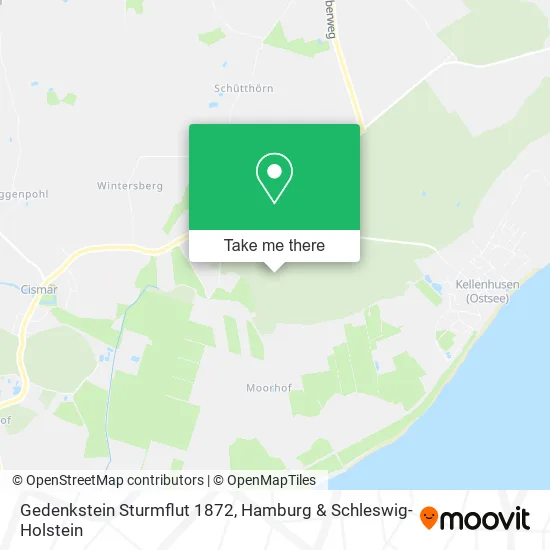 Карта Gedenkstein Sturmflut 1872