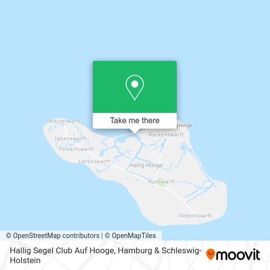 Карта Hallig Segel Club Auf Hooge