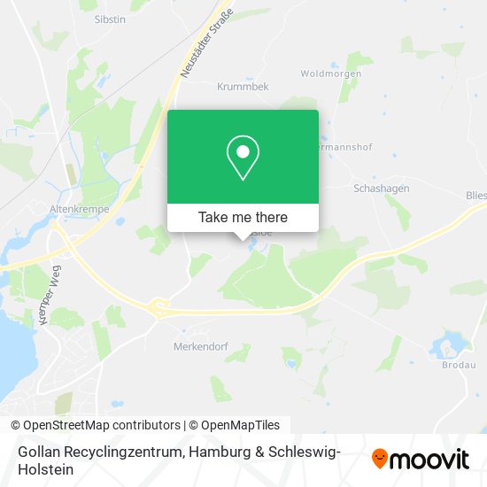 Gollan Recyclingzentrum map