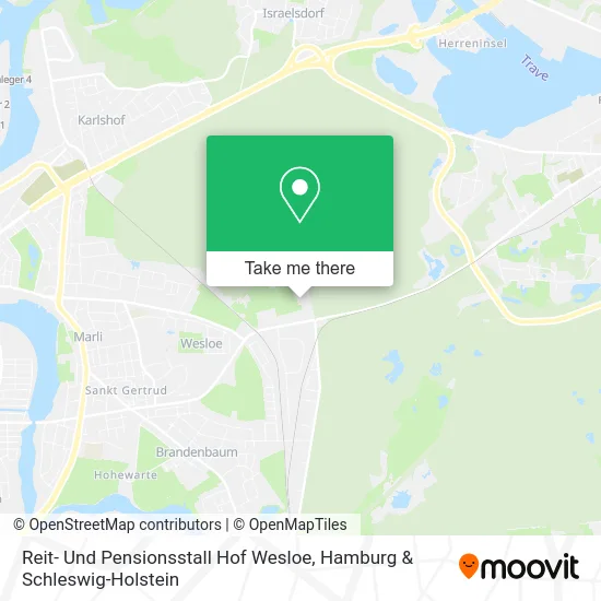 Карта Reit- Und Pensionsstall Hof Wesloe