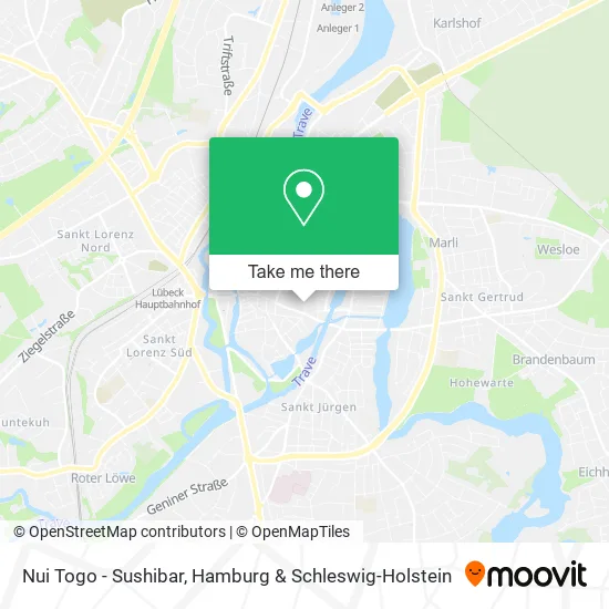 Карта Nui Togo - Sushibar