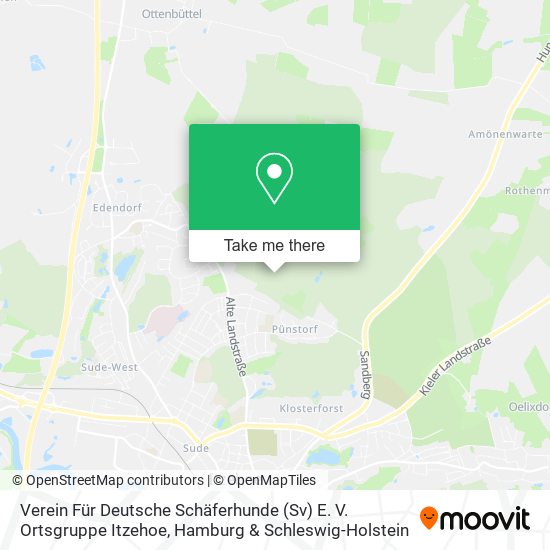 Карта Verein Für Deutsche Schäferhunde (Sv) E. V. Ortsgruppe Itzehoe
