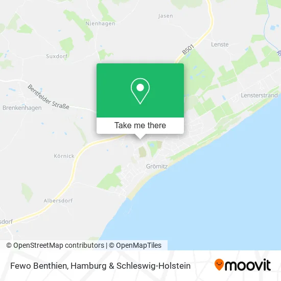 Карта Fewo Benthien