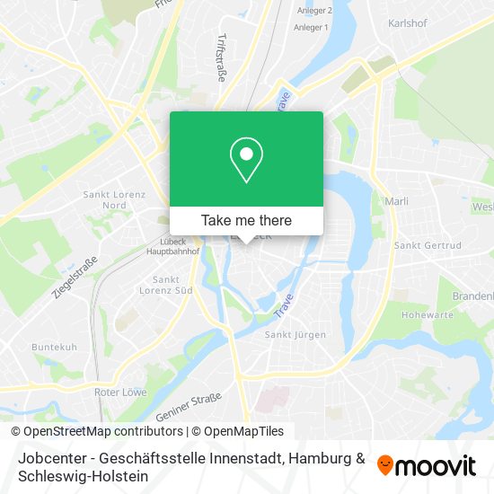 Jobcenter - Geschäftsstelle Innenstadt map