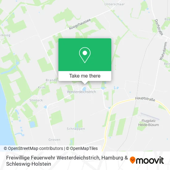 Карта Freiwillige Feuerwehr Westerdeichstrich