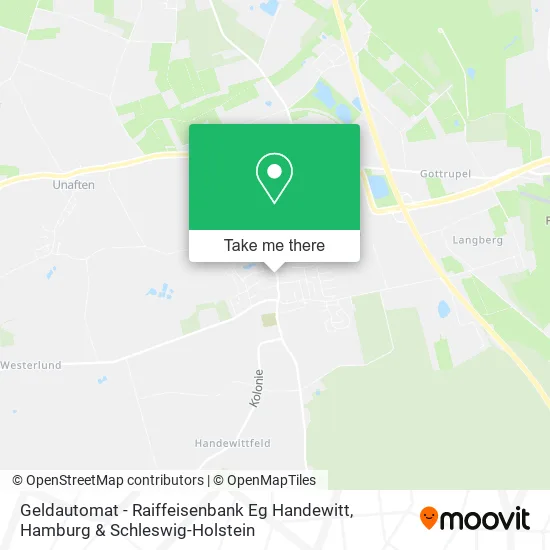 Карта Geldautomat - Raiffeisenbank Eg Handewitt