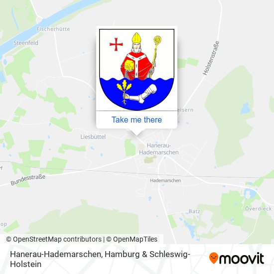 Карта Hanerau-Hademarschen