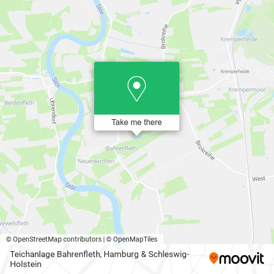 Карта Teichanlage Bahrenfleth