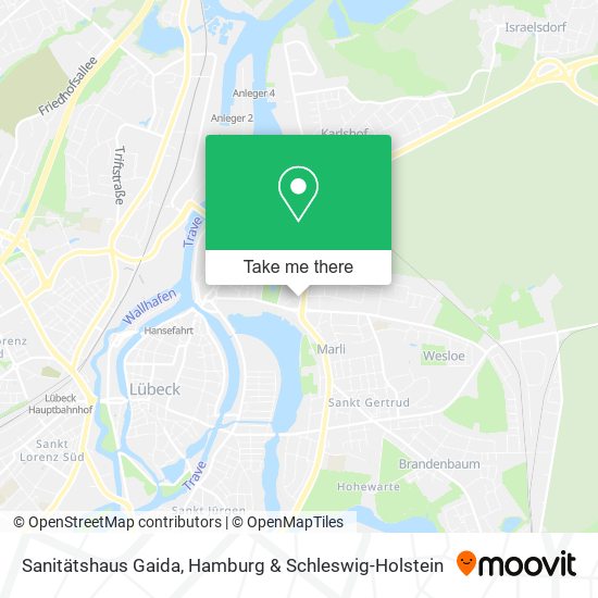 Sanitätshaus Gaida map