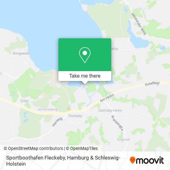 Sportboothafen Fleckeby map