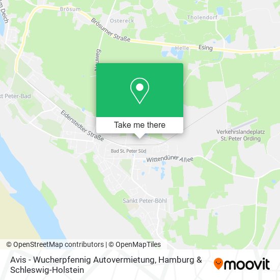 Avis - Wucherpfennig Autovermietung map