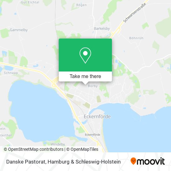 Danske Pastorat map